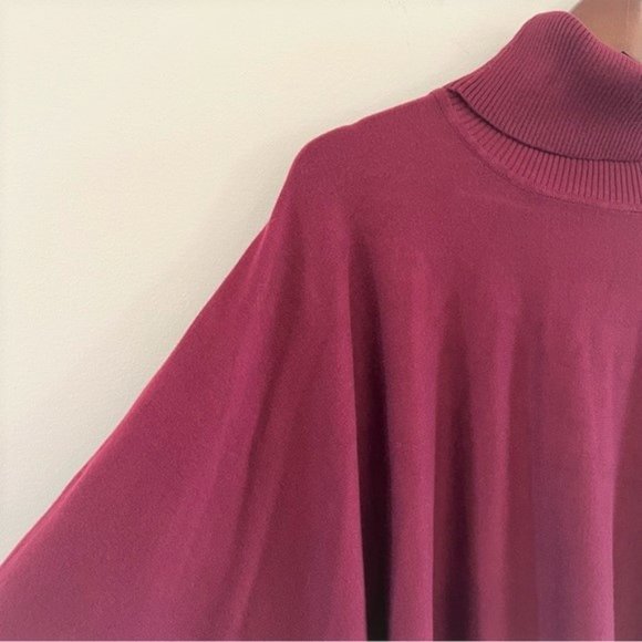 Alfani NWT Oversized Turtleneck Poncho Sweater Size 3X - Picture 6 of 13